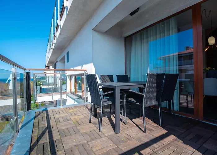 Dwupoziomowy Z Widokiem Na Morze Apartman *